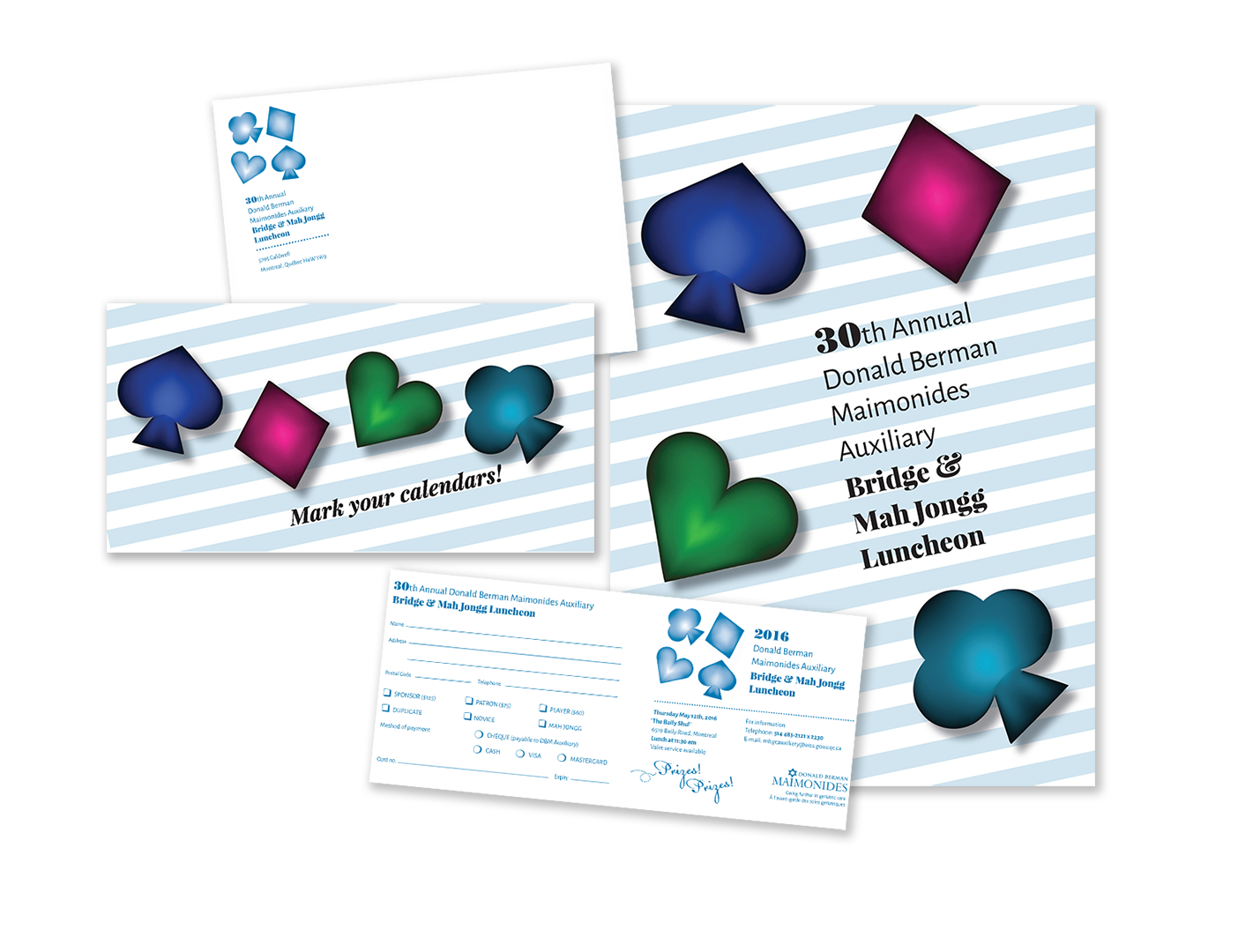 Printed material for bridge fundraiser